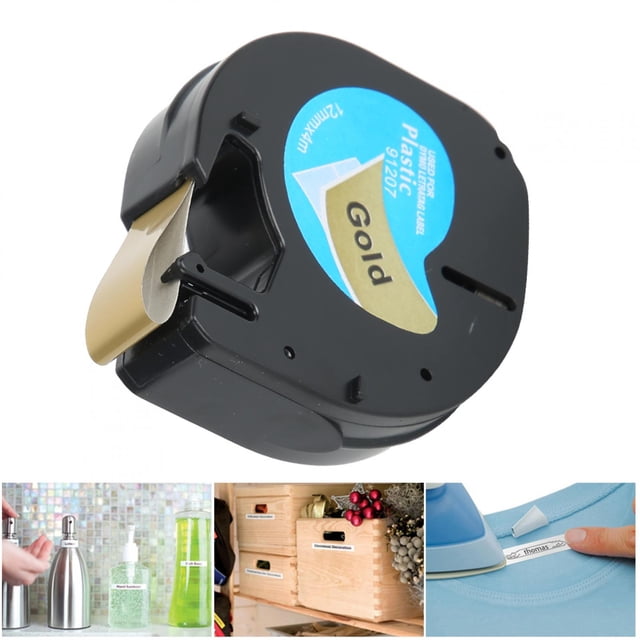 Label Maker Tape, 12mmx4m Print Label Tape Labeling Tape Label Maker Tape For Labeler