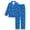 Blue Tennis Sport, variant on Beezizac Boys 2-Piece Pajamas - Blue Bats Ghosts Pumpkins Print Long Sleeve Notch Collar Button Soft PJs Size 10