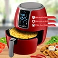 thumbnail image 2 of Brentwood Small 1400 Watt 4 Quart Electric Digital Air Fryer with Temperature Control in Red, 2 of 3