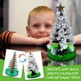 thumbnail image 6 of Mini Christmas Tree Ornaments Set,Snowflake Christmas Decorations,Paper Mini Artificial Christmas Trees with Lights for Holiday Home Office Desk Display,15ML,Mixed Colours, 6 of 9