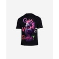 thumbnail image 3 of G West Mens Oversized Purple Dragon Tee Burgundy Size- Large, 3 of 4