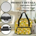 thumbnail image 5 of ZIATUBLE Christmas Snowman Portable Cover Tote Bag Music Sewing Machine Carry Cases Stain Resistant Sewing Machine Organizer and Storage Compatible with Most Standard Sewing Machines, 5 of 7