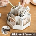 thumbnail image 5 of Rotating Pen Holder Pencil Organizers,9 Slots 360-Degree Pencil Pen Desk Organizers, Desktop Organizers (White), 5 of 8
