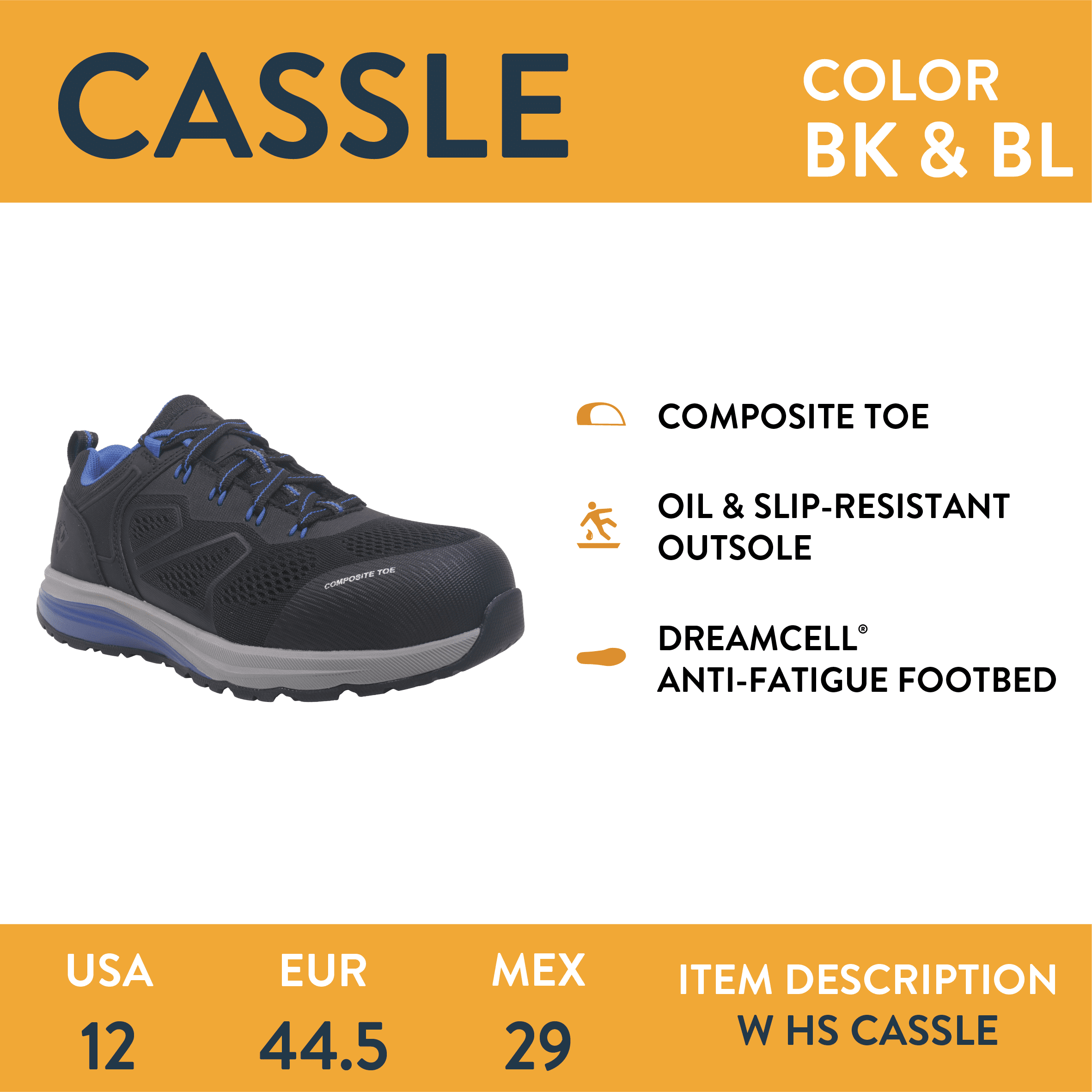 Herman Survivors Women's Cassle Composite Toe Work Shoes - Walmart.com