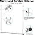 Closet Hanging Rod, Width and Height Adjustable Closet Extender Hanging