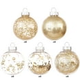thumbnail image 3 of 30Pcs 60mm Ornament Balls Christmas Decoration Balls,Happon Clear Plastic Fillable Ornaments Ball,DIY Clear Plastic Balls for Christmas, New Years Present, Wedding Home Decor(Gold), 3 of 8
