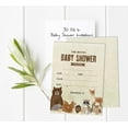 thumbnail image 4 of Inkdotpot 30 Fill In StyleBaby Shower Invitation Cards Jungle Animals Gender Neutral Blank Invites, 4 of 6