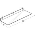thumbnail image 2 of Azar Displays - 4772028 556008-4pack Clear Acrylic Shelf for Pegboard or Slatwall (Pack of 4), 2 of 3