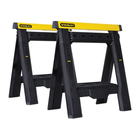 Stanley Adjustable 2 Way Sawhorse 1000 lb. Black