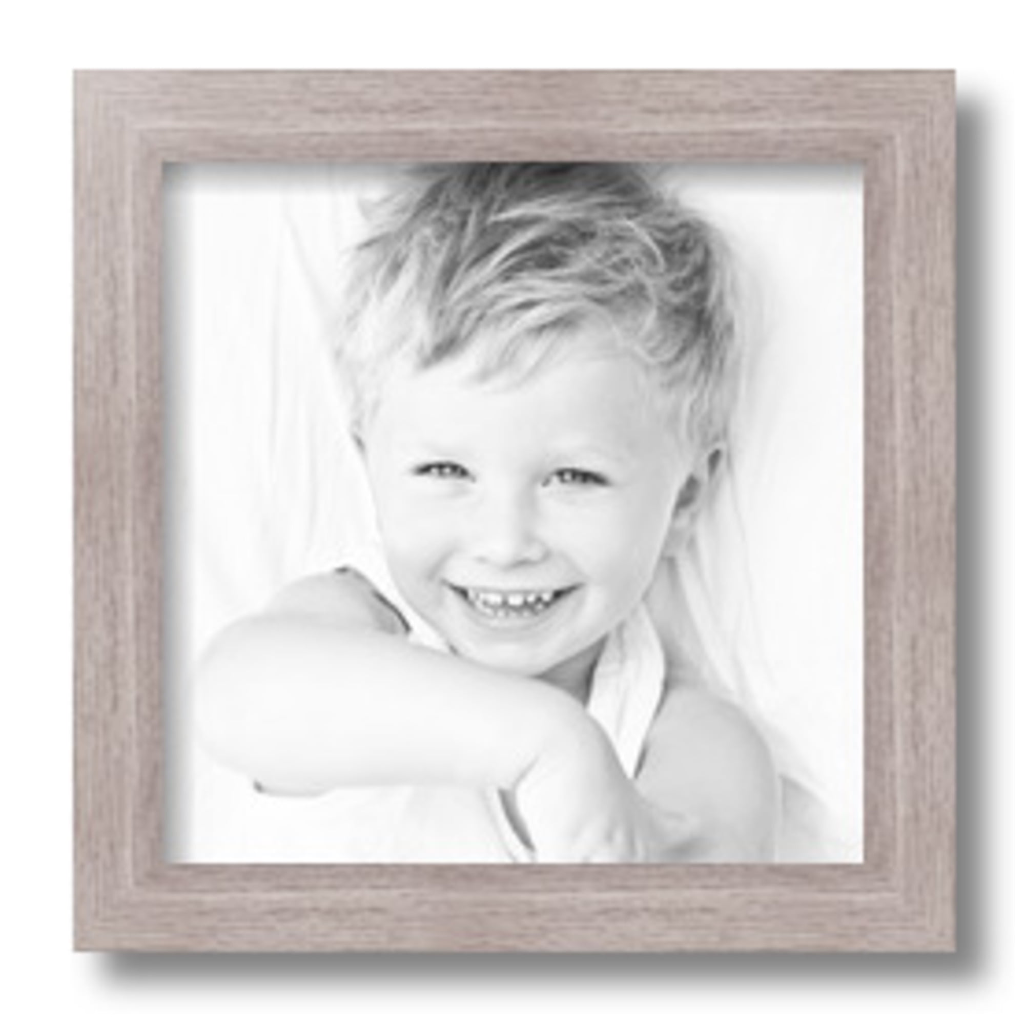 ArtToFrames 10" x 10" Gray Oak Picture Frame, 10x10 inch Brown MDF Poster Frame (WOM-4300), 1 Pack