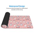 thumbnail image 4 of Pofeuu Girl Rabbit Print Desk Mat for Keyboard and Mouse，Computer Desk Matt for Desktop，Large Mouse Pad for Desk，Desk Pads on Top of Desks 12x31.5in, 4 of 8