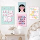 thumbnail image 3 of Póster de Girl Power para decoración de pared del hogar, arte inspirador, cita motivacional, pintura en lienzo, mamá, soy un hombre rico, Rosa, 3 of 4