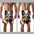 thumbnail image 3 of luoweisi Men's Beach Shorts Quick Dry Swim Trunks with Mesh Lining Sheepdog M, 3 of 5