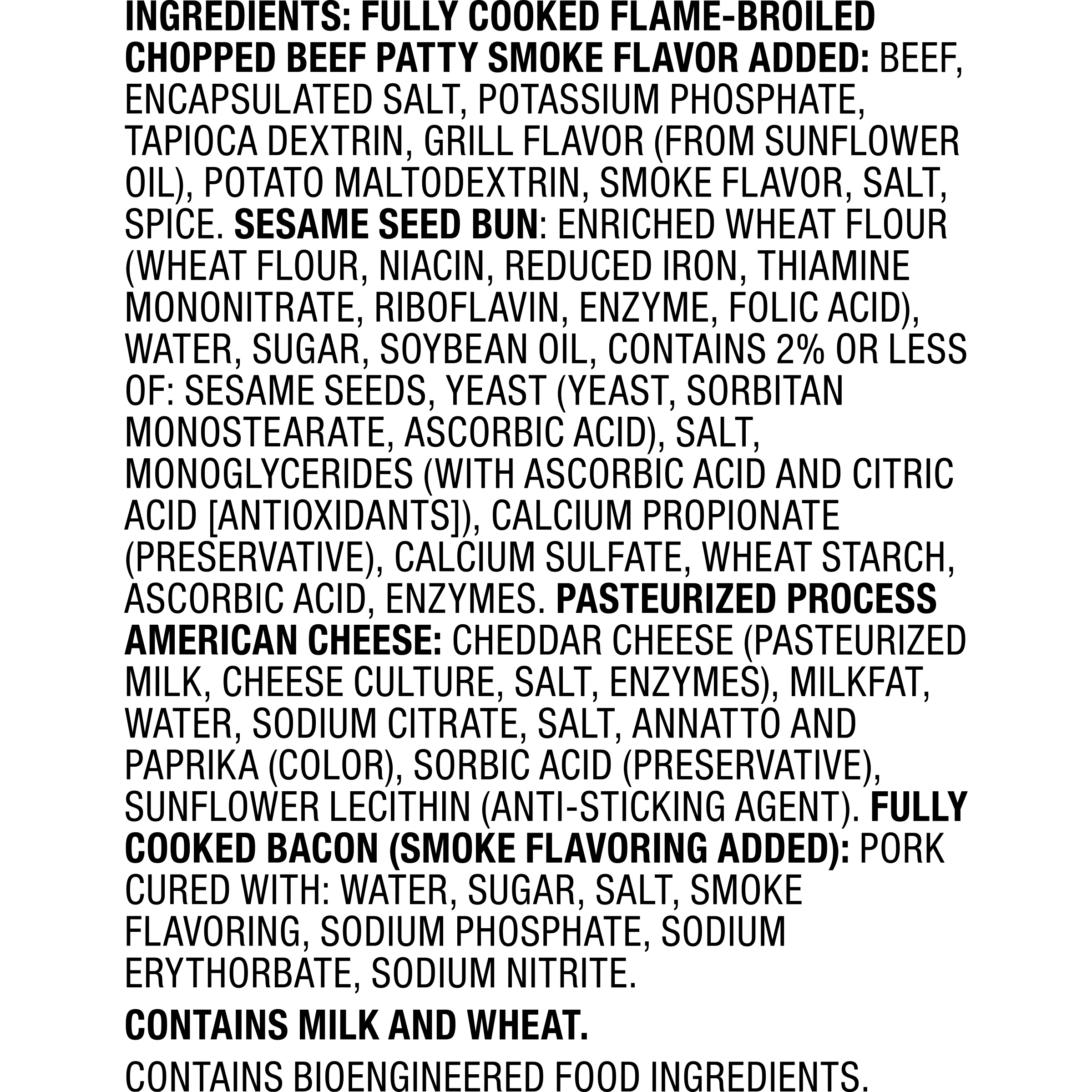 Great Value Bacon Double Cheeseburger Sandwiches, 2 Count (Frozen