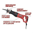 thumbnail image 6 of Geevorks Electric Saw 2800SPM No-load Reciprocating Saw with 5 Blades Carpentry Tools Woodworking for Cut Tree Wood Metal ,Efficient Cutting, 6 of 7