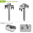 thumbnail image 2 of Grapas para Cercas, Clavos para Cercas para Madera Blanda, Grapas para Cercas de Alambre Reutilizables, Tornillos para Cercas de y Tejidas, 50 Sujetadores para Cercas, 2 of 8