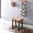 thumbnail image 5 of PetFurnishn Cedar Wood Small Entryway Bench with Metal Legs, 20" x 12" x 17.5" H, 5 of 9