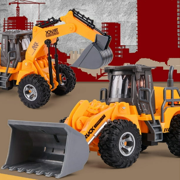 Rc Truck Alloy Shovel Loader Tractor Excavator 2 4g Radio Control 4 Wheel Bulldozer 4wd Front Loader Construction Vehicle Electronic Toys Game Hobby Model Walmart Com Walmart Com