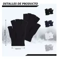 thumbnail image 2 of 4 Par Guantes Sin Dedos Invierno Tejidos Liso,hombre Mujer, 2 of 7