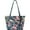 Denim Flower Power, variant on Sakroots Metro Tote Cotton Coated Canvas Shoulder Bag