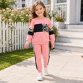 thumbnail image 5 of Gaexia Girls Tracksuit Leopard Print Long Sleeve Set, Matching Joggers Two Piece Outfit, Cozy Athletic Wear for Fall Winter, 5 of 6