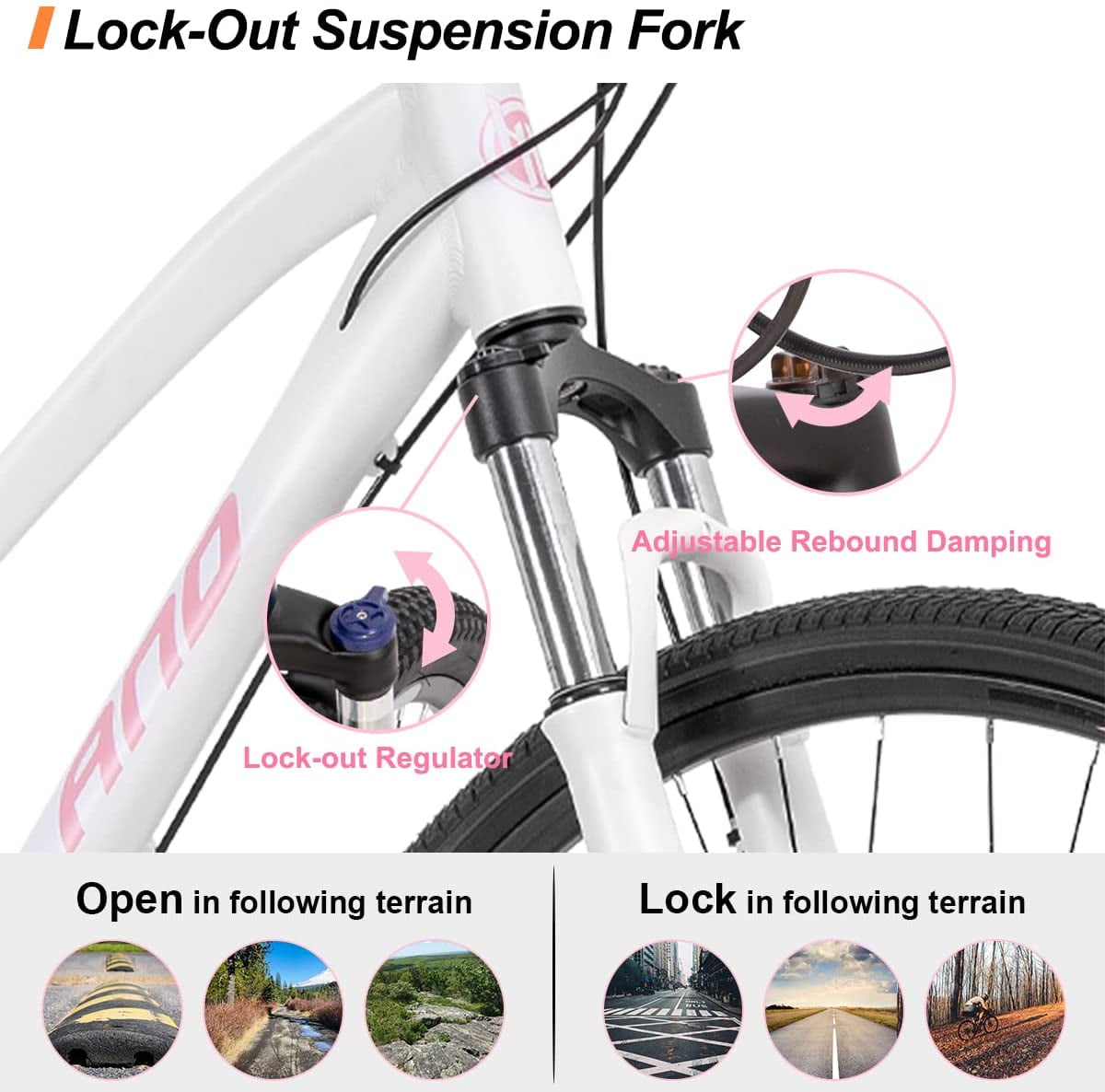 Suspension fork hotsell for hybrid bike