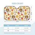 thumbnail image 3 of Bingfone Bees And Honey Car Windshield Sunshade,Sun Foldable Sun Shield Sun Visor for Car - Small, 3 of 8