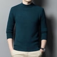 thumbnail image 1 of Suéter de lana de cuello semialto de otoño e invierno de color sólido de boutique suéter casual de tendencia para hombres suéter una generación de cabello, 1 of 5