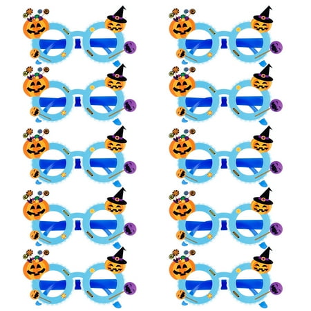 

10 Pcs Halloween Eyeglasses Halloween Glasses Decoration Party Holiday Props