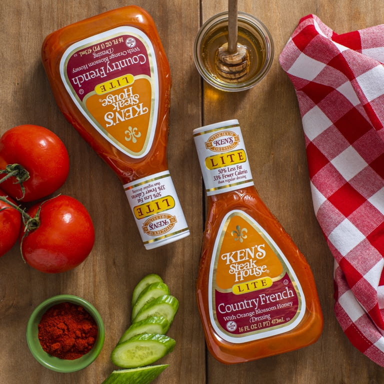 ken's country french dressing with orange blossom honey Ken's Steak House Lite Country French Salad Dressing 16 fl oz