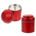 thumbnail image 1 of Iron Tea Storage Canister with Airtight Cover 2Pcs Kitchen Container, 1 of 5