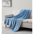 thumbnail image 4 of Southshore Fine Living, Inc. Oversized Throw Blanket for Full and Queen, Microfleece Blanket, Blue, 4 of 5