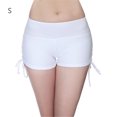thumbnail image 1 of Soidarity Bañador de cintura baja con correa lateral de color liso para mujer Traje de baño Blanco S Soidarity OD001260-25, 1 of 6