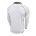 thumbnail image 6 of MIXUE Polo Shirts For Men Summer Solid Color Lapel Button Down Long Sleeve Slim Fit Casual Daily-Wear,White,XL, 6 of 7