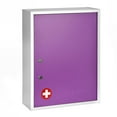 thumbnail image 4 of AdirMed Steel Medicine Cabinet, Dual Lock, Wall Mounted, Purple, 4 of 7
