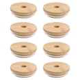 thumbnail image 1 of 8 piezas de tapas de bambú duraderas para tazas, frascos, latas de vidrio y vasos. Tapas de madera para botellas y vasos. Cubiertas de bambú con cierre hermético de goma (diámetro exterior 70 mm)., 1 of 7