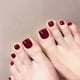 thumbnail image 4 of Uñas postizas cortas, tapa completa, prensa en las uñas de los pies | HUOGUO, 4 of 5