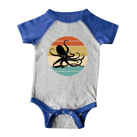 

Inktastic Octopus Vintage Sunset Gift Baby Boy or Baby Girl Bodysuit