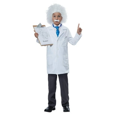 california costumes albert einstein/physicist costume, medium, white/blue