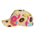 thumbnail image 2 of Lsque Donuts Baseball Cap Trucker Low Profile Hat Golf Dad Hat Adjustable Original Classic Unconstructed Plain Cap Men Women, 2 of 9