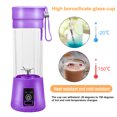 thumbnail image 5 of SAYFUT Portable Electric Juicer Cup, USB Rechargeable Personal-size Blender Used at Home And Outdoor, With 380ml High Borosilicate Glass Cup With 6 blades, 5 of 6