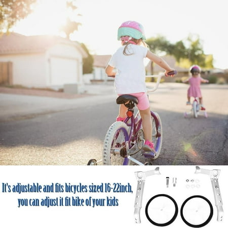 HURRISE Roues d'entraînement de vélo à vitesse variable réglables pour les  vélos d'enfants de 16 à 22 ans, roues d'entraînement de vélo pour enfants,  roues latérales Bie