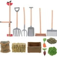 thumbnail image 1 of LUOZZY 13Pcs Miniature Garden Tools Toy Accessories Miniature Farm Tools Desktop Sand Table Decoration, 1 of 7