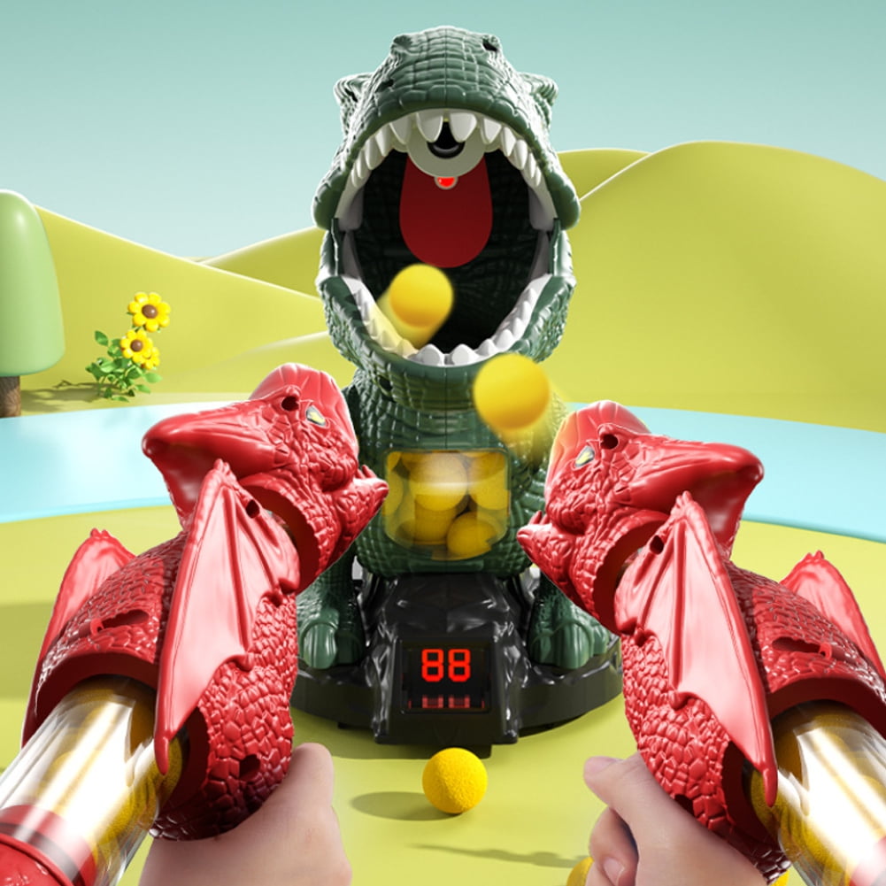 Dinosaur Shooting Toys for Child, Movable Target Shooting Game