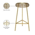 thumbnail image 2 of Meridian Furniture Tuscany Gold Metal Bar Stool, 2 of 7