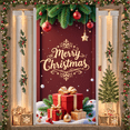 thumbnail image 3 of Festive Design Merry Christmas Decorative Ornament Holiday Banner for Christmas Party Indoor Celebration Family Gathering, 3 of 9