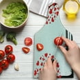 thumbnail image 3 of Tree of Life Cutting Board, Trees with Hearth Shaped Leaves and a Bench Love Romance Nature Design, Tempered Glass Cutting and Serving Board, Wine Bottle Shape, Black Red White, by Ambesonne, 3 of 5