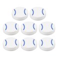 thumbnail image 1 of Uxcell Tennis Racket Vibration Dampener, 8 Pack Racquet Shock Absorber, White, 1 of 6