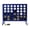Black/Gold, variant on Tailgating Pros Premium Giant Four in a Row with Carrying Case - Jumbo Oversized Outdoor Yard Game - Connect Multiple Pucks in a Row to Win - Many Puck Colors Available!