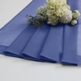 thumbnail image 6 of MKHILL 24 Inch Short Sheer Curtains 2 Panels, Light Filtering Voile Drapes for RV Camper Laundry Over Sink, Rod Pocket Small Window Panels, Each 42" W x 24" L, Royal Blue, 6 of 9